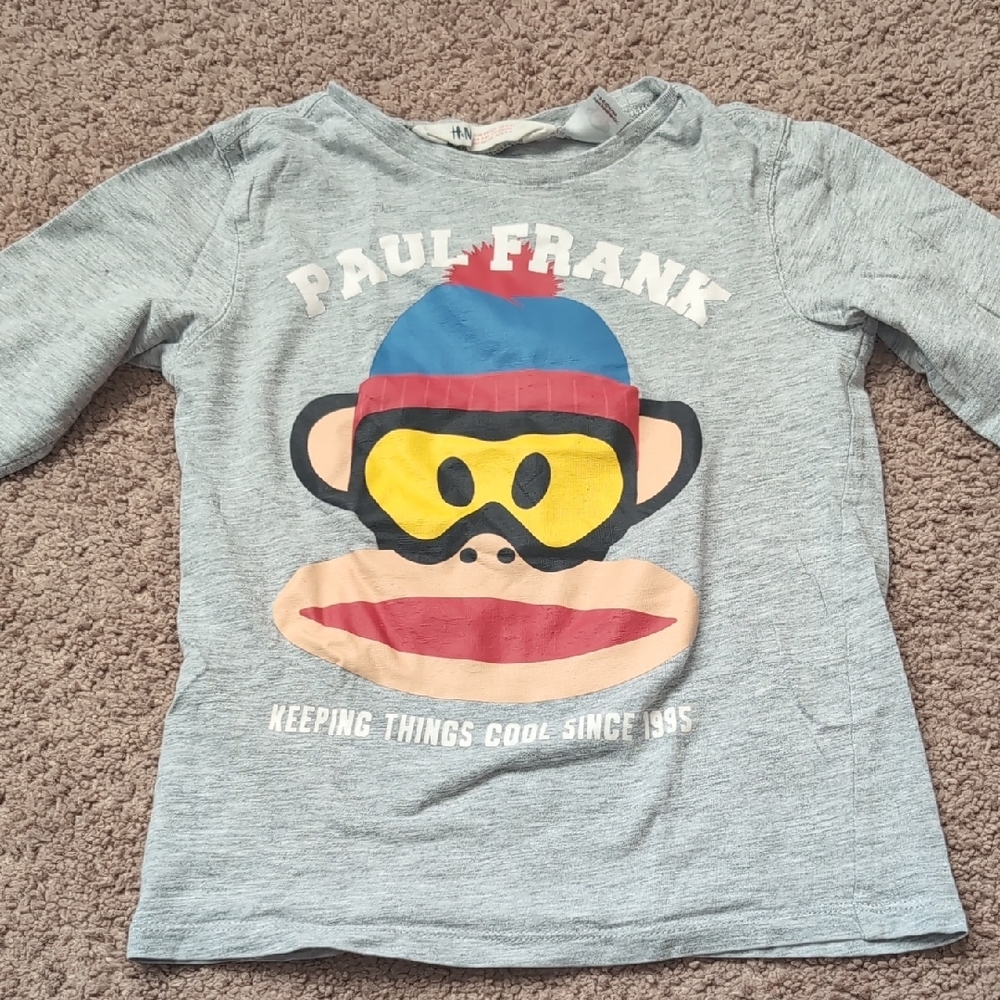 Paul Frank Gray and Blue Long Sleeve Tees